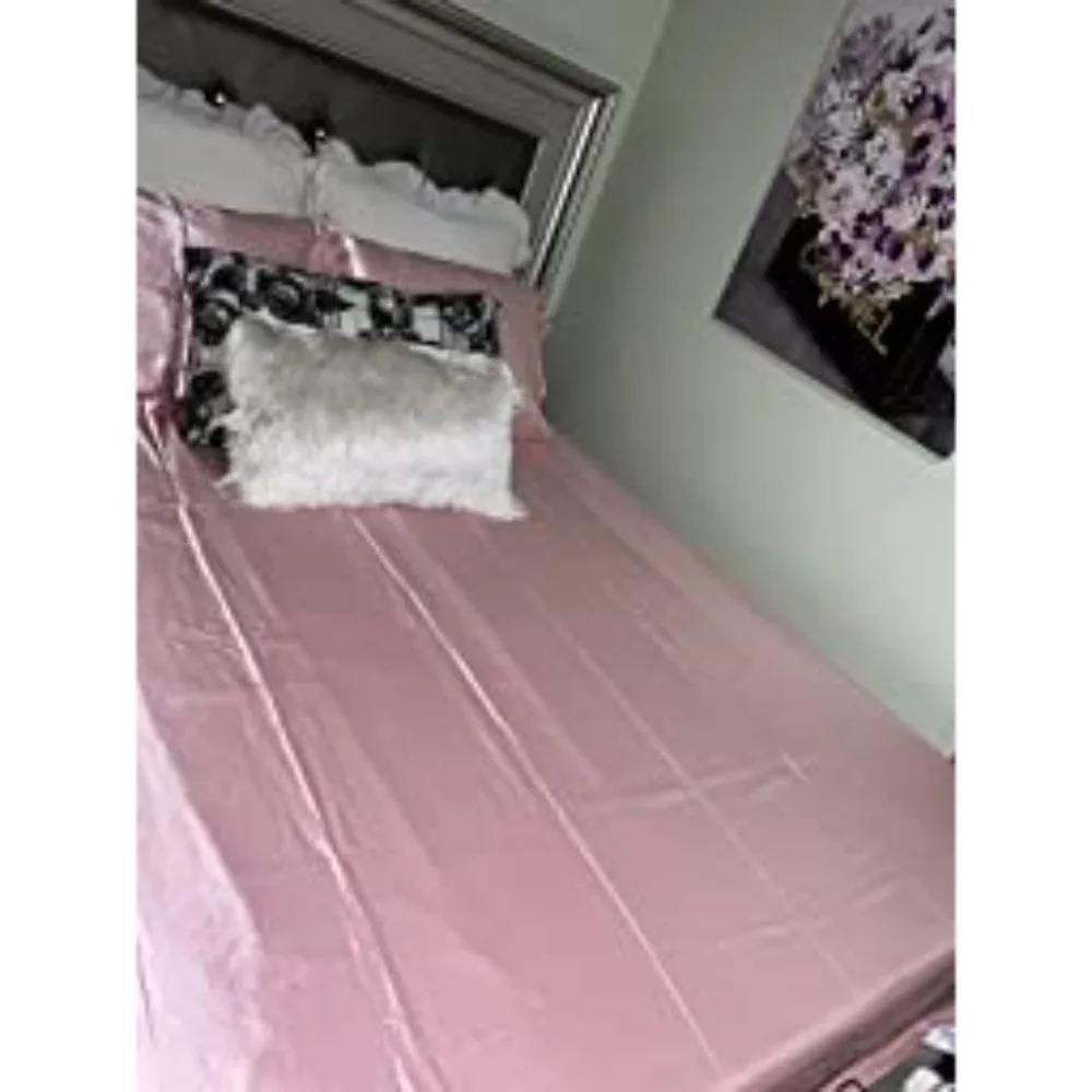 New 3-4 Pcs Satin Sheets -  Silky Super Soft Extra Deep Pocket Twin o… - Picture 13 of 16